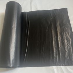 45 Gallon HDPE Black Trash Can liners 40”x45” 1.20mil 100pcs