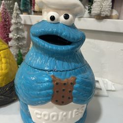 Chef Cookie Monster Cookie Jar