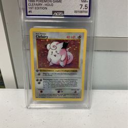 1999 Pokemon Clefairy Holo 7.5 