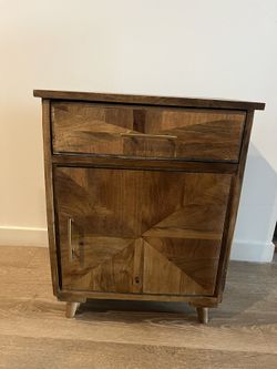 Wood Nightstand