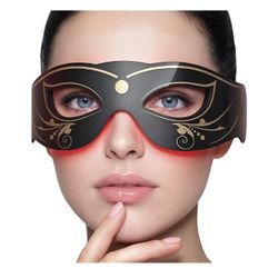 3 Modes Red Light Therapy for Eyes, Under-Eye Red Light Therapy mask Glasses & Light-Based Mask for Treatment of Periorbital Wrinkles, Relieving Eye