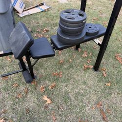 Workout Bench With 150lbs 