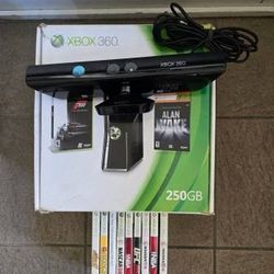 Xbox 360S (Bundle) with Kinect and 9 Games