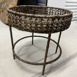 Woven End Table 