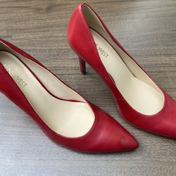 Nine West Red Pumps Size 8M