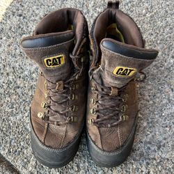 CAT CATERPILLAR WORK Boots Mens Waterproof Brown