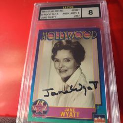 Jane Wyatt "Actress Father knows best "Autographed Signed 1991 Starline Hollywood Card #157 UCG 8