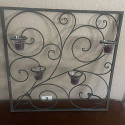Wall Holder Candle Metal 