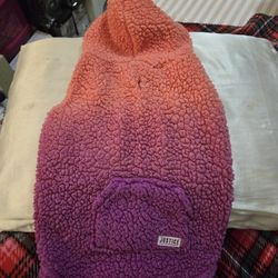 Justice. Dog Sweater With Hood.