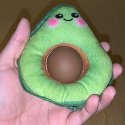 Avocado Plushie Toy Pop It Green Brown