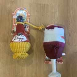 BARK dog Toys Bonegiorno Italy, Grrrande vino and Bonegiorno  Italy Chianti Doggo All dog sizes  Brand new  