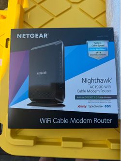 Netgear night hawk AC1900 WiFi cable Modem Router