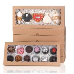 Brown Cookies Boxes with Window