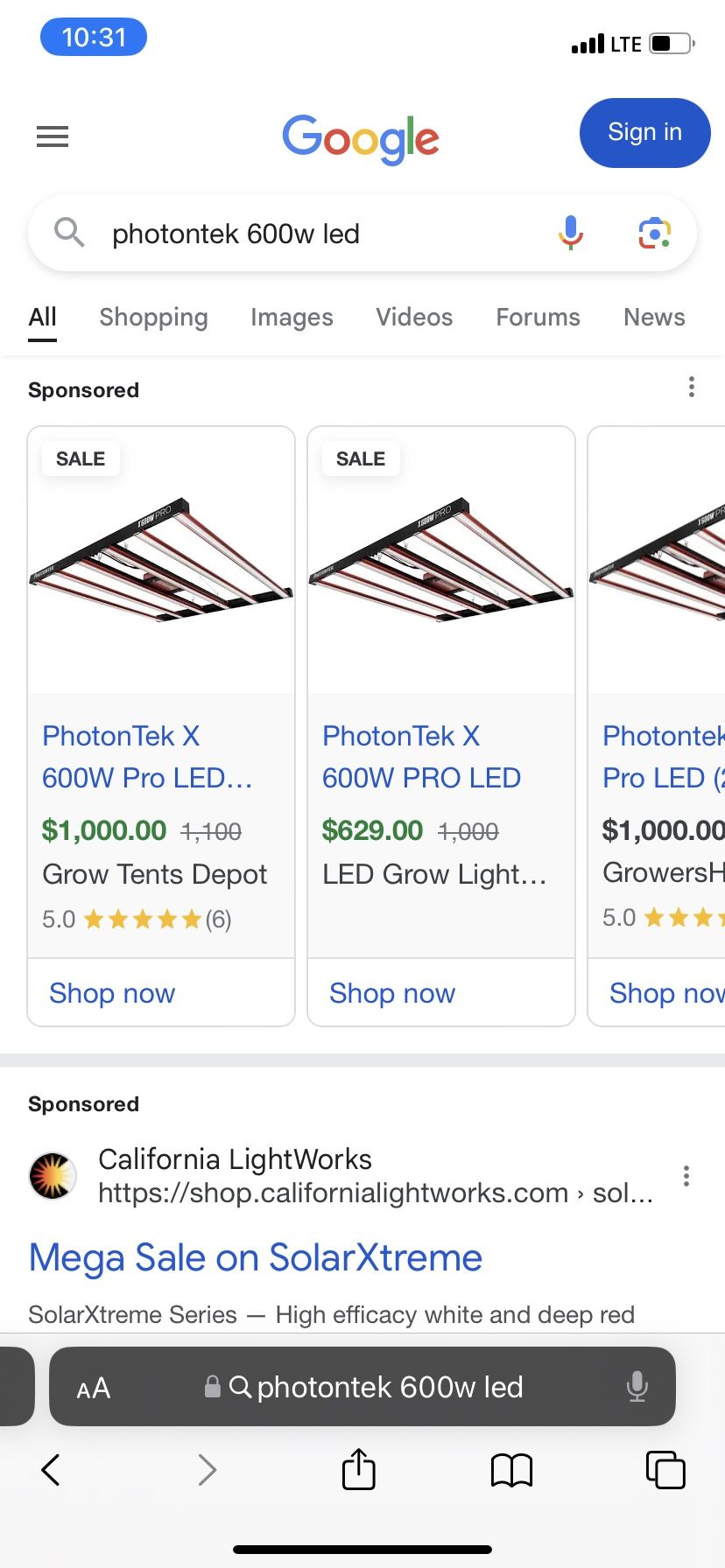 600 W LED GROW LIGHTS PHOTONTEK