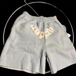 Light Blue Sp5der Shorts