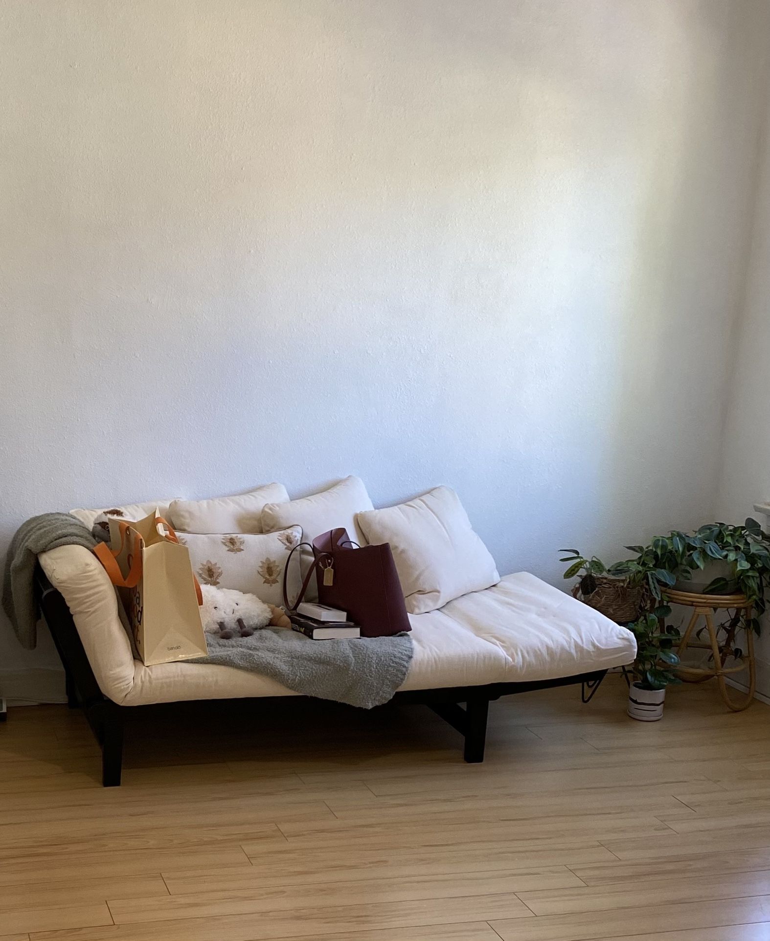 Espresso Wood Day Sofa From World Market