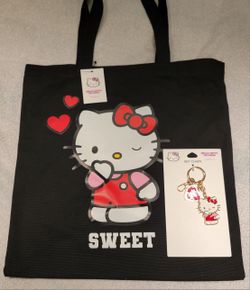 Hello Kitty x Forever 21 Valentine's Day Tote And Keychain