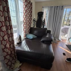 Free Brown Leather Couch 