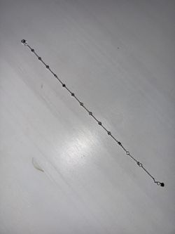 Sterling Silver Bracelet With Diamonds 