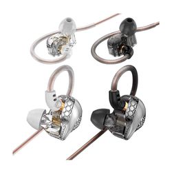 Brand New 2 Pack in Ear Monitor Headphones, IEM Earphones Wired Earbuds with Microphone, H89 Corded Headphones, Powerful Bass Crystal Clear Sound Ear 