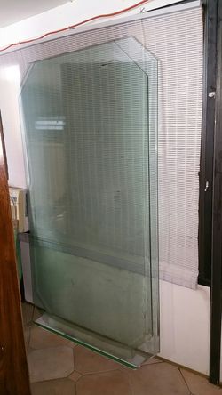 2 dining table glass seze 72"x40" each