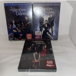 Vampire Diaries Seasons 3 4 5 Third Fourth Fifth DVD Lot BRAND NEW / SEALED $20