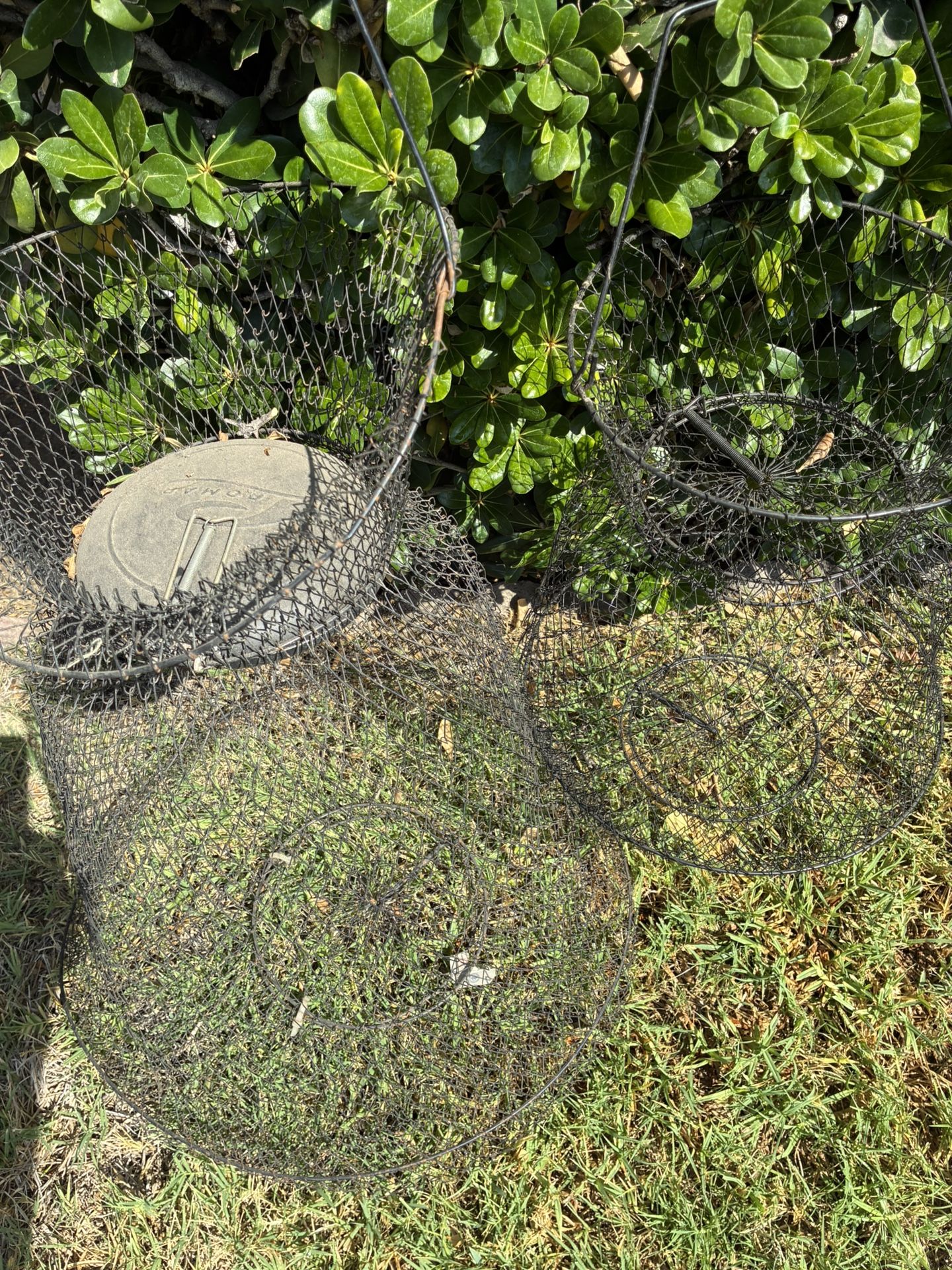 LARGE AND SMALL FISHING BASKETS