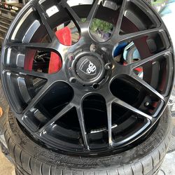 19” 5x130 Avant Garde Ruger Mesh Black Wheels
