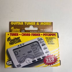 Qwik Tune Guitar Professor GP-1 Tuner Chord Finder Pitch Pipe All-in-One - Works