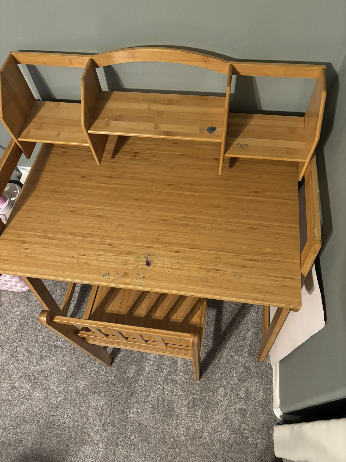 Bamboo Kids Desk And Chair Set