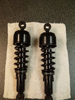 SHOCKS FOR HONDA REBEL MOTORCYCLE BUT WILL WORK ON ANY THING WITH 11 1/2 BOLT SPACING