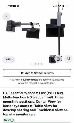 CA Essential Webcam Flex WC-Flex HD Webcam