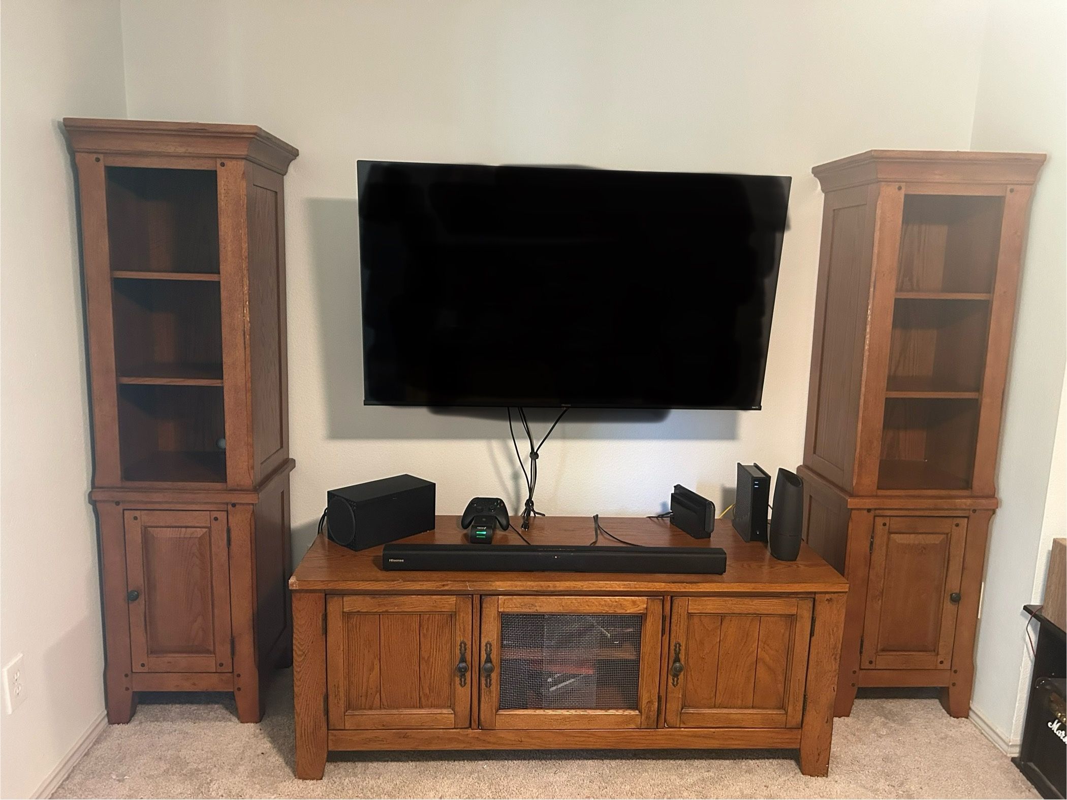 Entertainment Center with Bookshelves