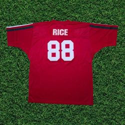 Jerry Rice- Mississippi Valley State- Throwback Football  Stitched Jersey - Men's 3XL