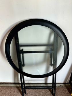 Steel bistro table