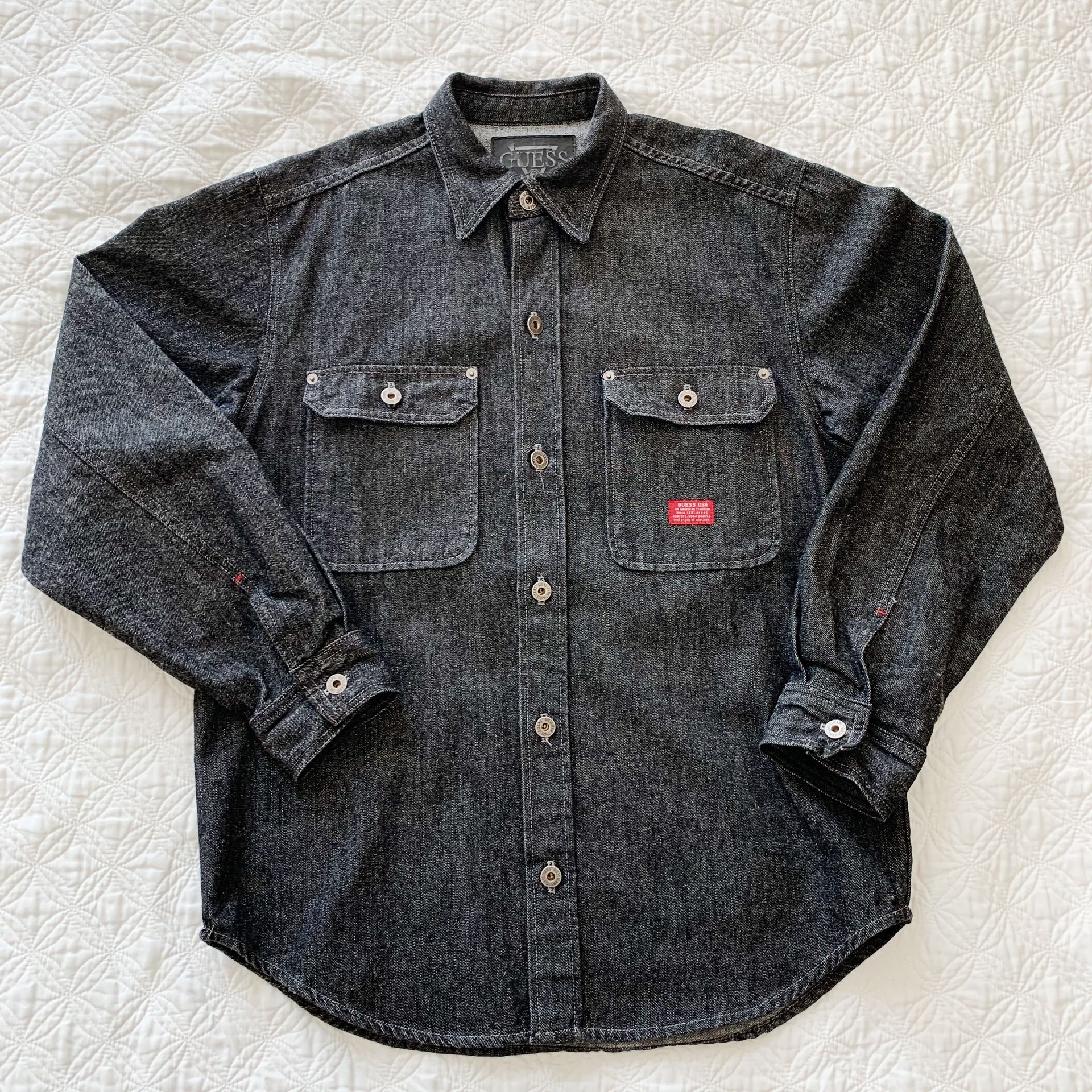 Vintage 90’s Guess Denim Jacket Men Size M