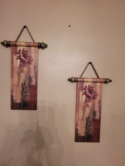 Flower hanging decor.