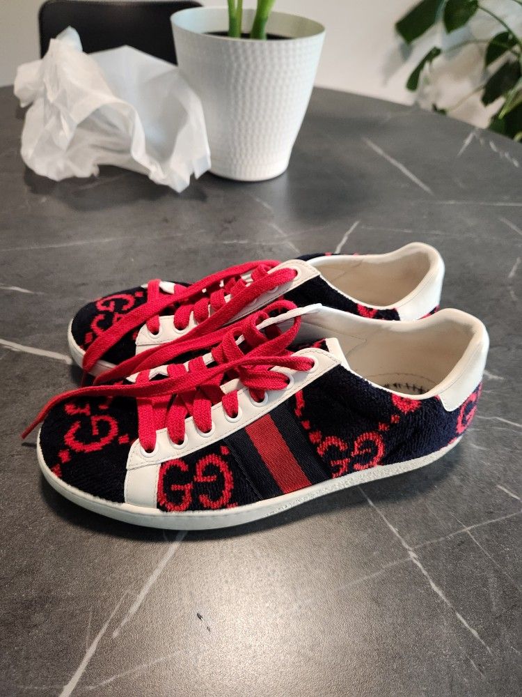 Gucci Ace GG Supreme Terry Sneakers