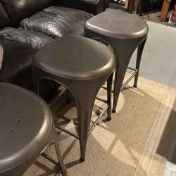 Restoration Hardware Stools Set Of 3