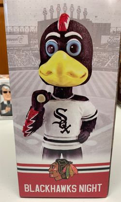 2018 Chicago white Sox Blackhawks tommy hawk bobblehead! Limited!