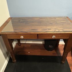Brown Wood Desk 