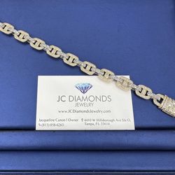 Bracelet Gucci Link 10k Gold Diamonds 💎 