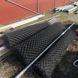 New Black Chainlink Fence Wire