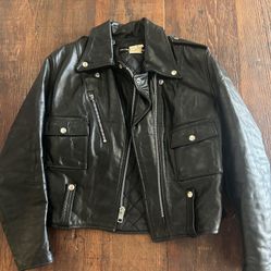 Vintage Harley Davidson AMF Women's Leather Jacket - Size 40