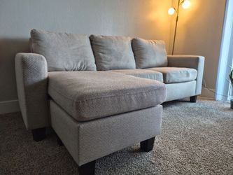Couch with cupholder and charging attachment + storage side attachment