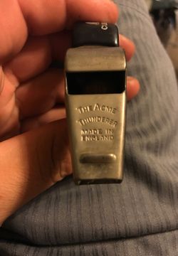Acme thunderer nickel plated whistle