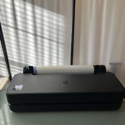 HP DesignJet T210 Large 24-inch Color Plotter Printer for Easy Wide CAD & Poster Prints (8AG32D)