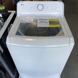 Lg 4.3 Cu Top Load Washer In White 