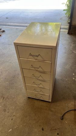 Metal Drawers on wheels.