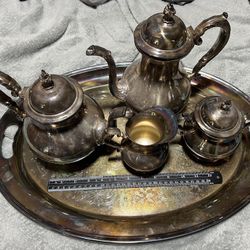 Vintage Gorham Silver Plated Tea And Coffee Set 1(contact info removed)